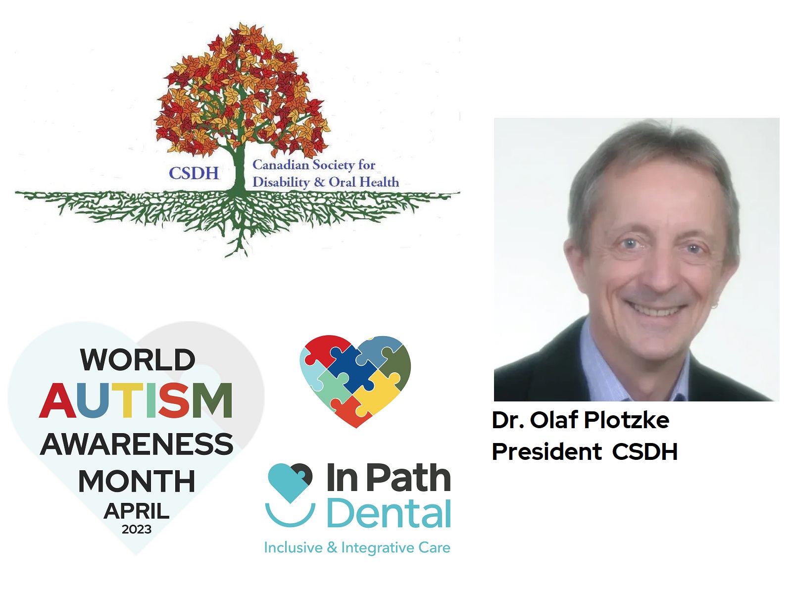 Featured image for “Dr. Olaf Plotzke, President CSDH – World Autism Awareness Month at In Path Dental”